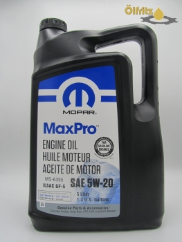Original Mopar Max Pro 5W-20 (Made in USA) Motoröl 5l