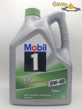 Mobil 1 ESP x3 0W-40 Motoröl 5l (ersetzt Mobil 1 ESP 0W-40)