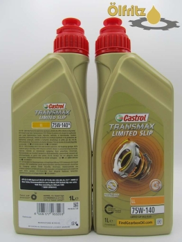 Castrol Transmax Limited Slip 75W-140 LL Gear Oil – 0.5L Bottle, Made In Germany