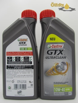 Castrol GTX Ultraclean A3/ B4 10W-40 Motoröl 1l