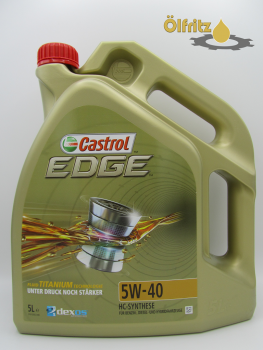 Castrol EDGE 5W-40 Titanium Technology Motoröl 5l
