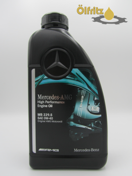 Original Mercedes Benz AMG High Performance 229.5 0W-40 Motoröl 1l