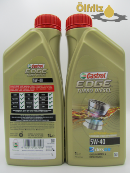 Castrol EDGE Turbo Diesel 5W-40 Titanium Technology Motoröl 1l