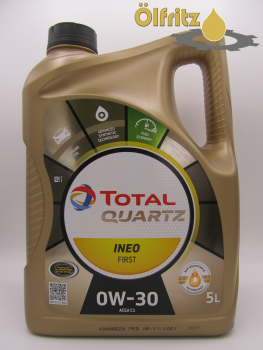 Total Quartz Ineo First 0W-30 Motoröl 5l