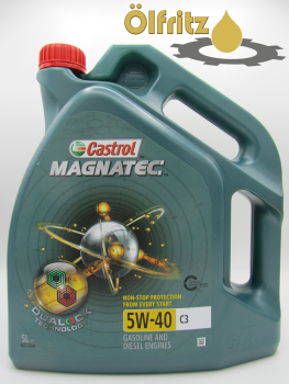 Castrol Magnatec C3 5W-40 Dualock Technology Motoröl 5l