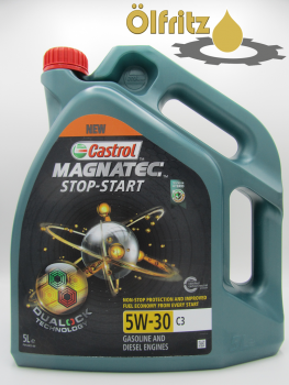 Castrol Magnatec STOP-START C3 Dualock Technology 5W-30 Motoröl 5l