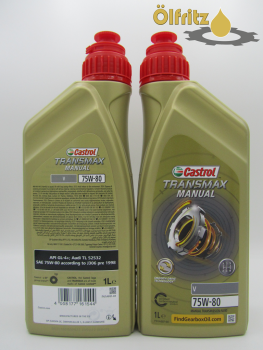 Castrol Transmax Manual V 75W-80 (VW/ AUDI/ SEAT/ SKODA) Schaltgetriebeöl 1l