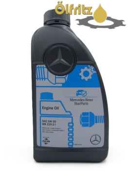 Original Mercedes Benz MB 229.51 5W-30 Motoröl 1l