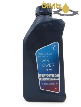 Original BMW Twin Power Turbo Longlife-19 FE 0W-30 (BMW-Teilenummer: 83215A65BF6) Motoröl 1l