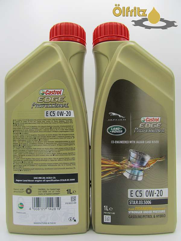 Castrol EDGE Professional E C5 0W-20 Titanium Technology Motoröl 1l -  Motoröle für alle Fahrzeuge