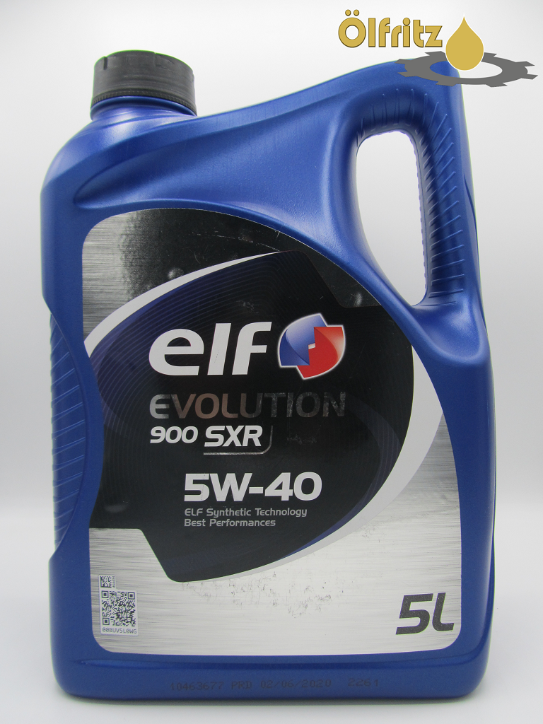 ELF Evolution 900 SXR 5W40, Motoröl 5l, SAE 5W40, ACEA