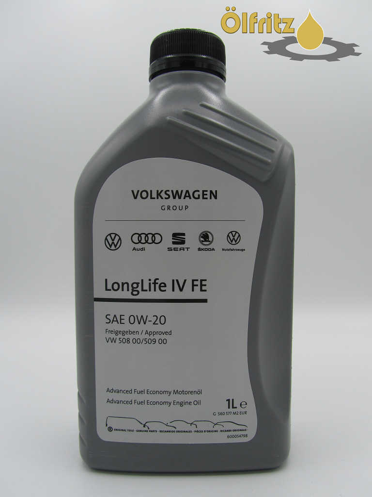 Original VW Fuel Economy LongLife IV (VW 508.00 / VW 509.00) 0W-20 Motoröl  1l