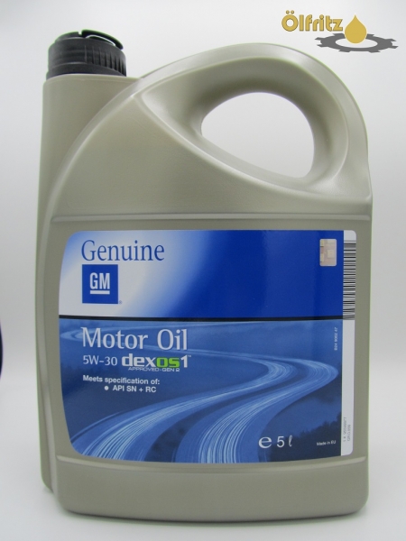 Original GM/OPEL dexos1 gen2 5W-30 Motoröl 5l - Motoröle für alle Fahrzeuge