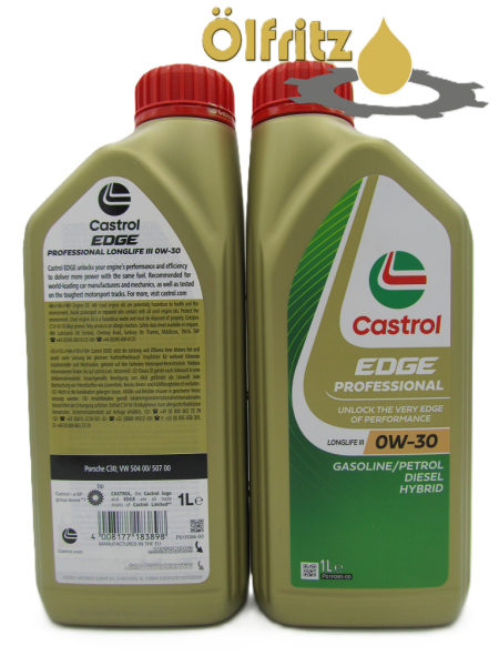 Castrol EDGE Professional LongLife III 0W-30 (neues Design) Motoröl 1l