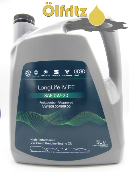 Original VW Fuel Economy LongLife IV (VW 508.00 / VW 509.00) 0W-20 Motoröl 5l