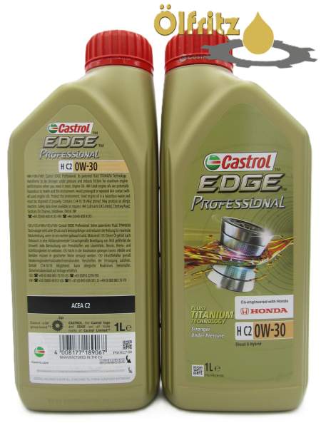 Castrol EDGE Professional H C2 0W-30 (neues Design) Motoröl 1l